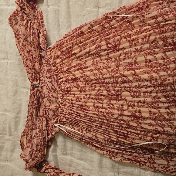 Olivaceous Red Floral Maxi Dress Size S - Picture 9 of 12